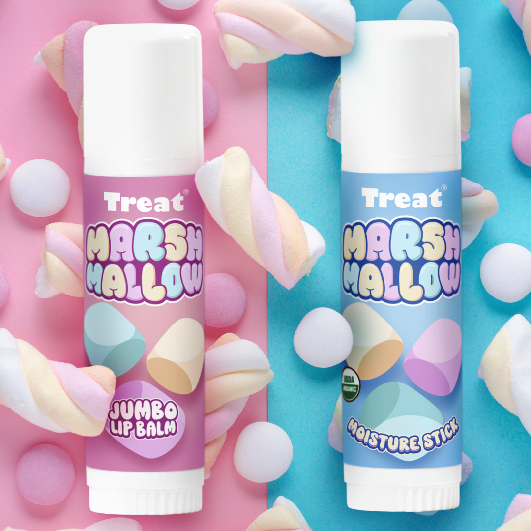 Marshmallow Jumbo Lip Balms Treat Beauty