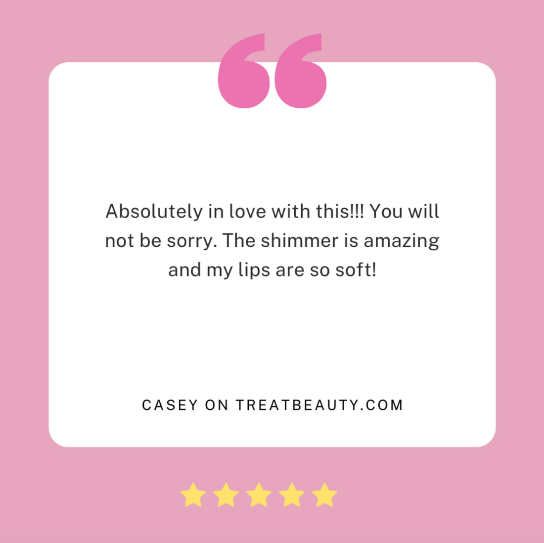 Review for cotton candy shimmering stick