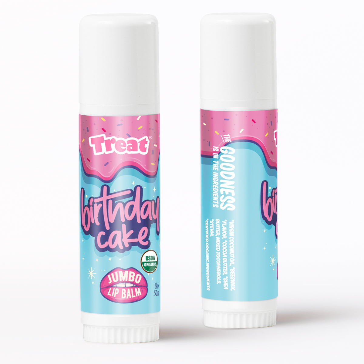 Birthday Cake Jumbo Organic Lip Balm