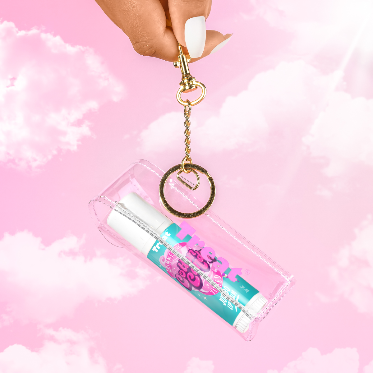 Jumbo Lip Balm Pouch with keychain