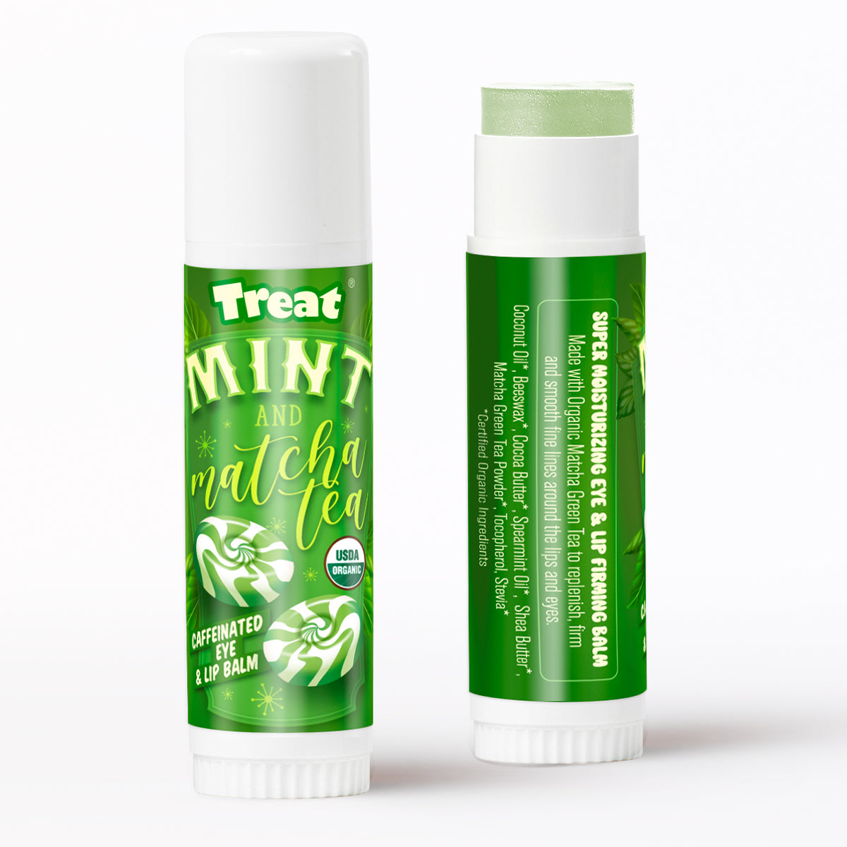 Mint & Matcha Tea Caffeinate Tea Eye & Lip Balm