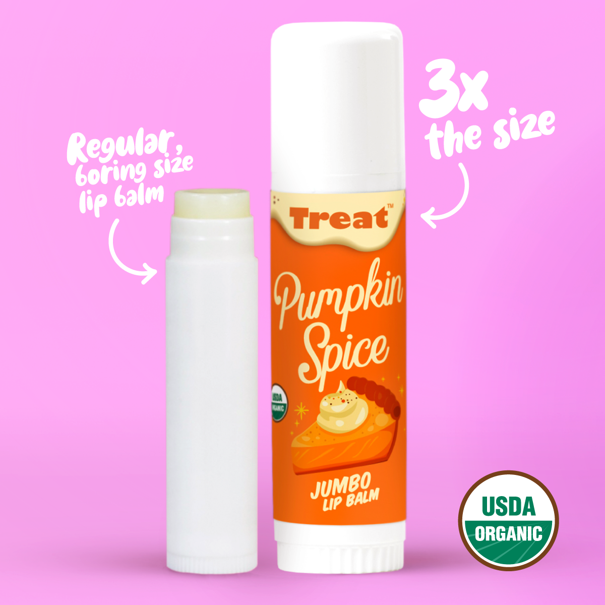 Pumpkin Spice Jumbo Organic Lip Balm 