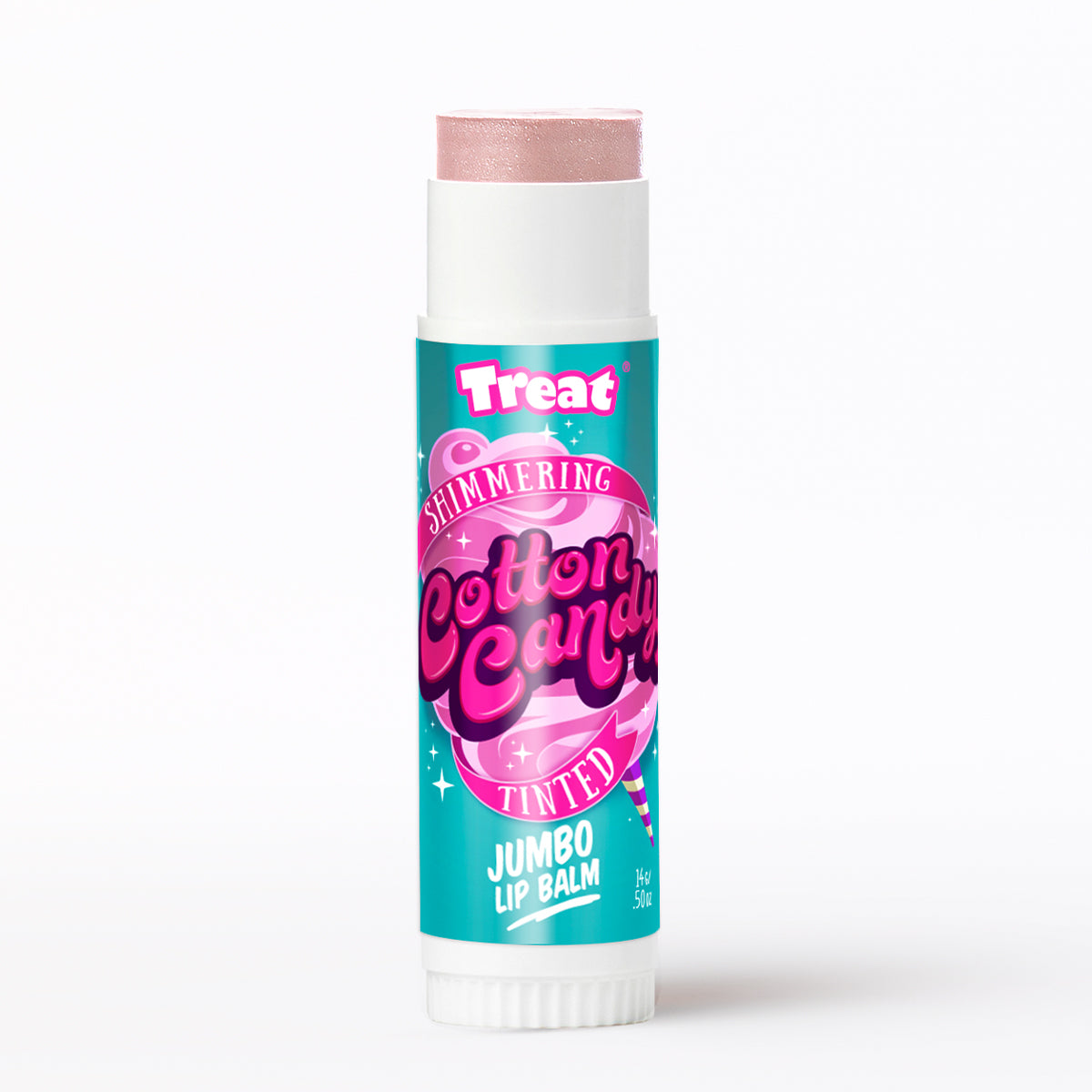 Shimmering Cotton Candy Tinted Jumbo Lip Balm