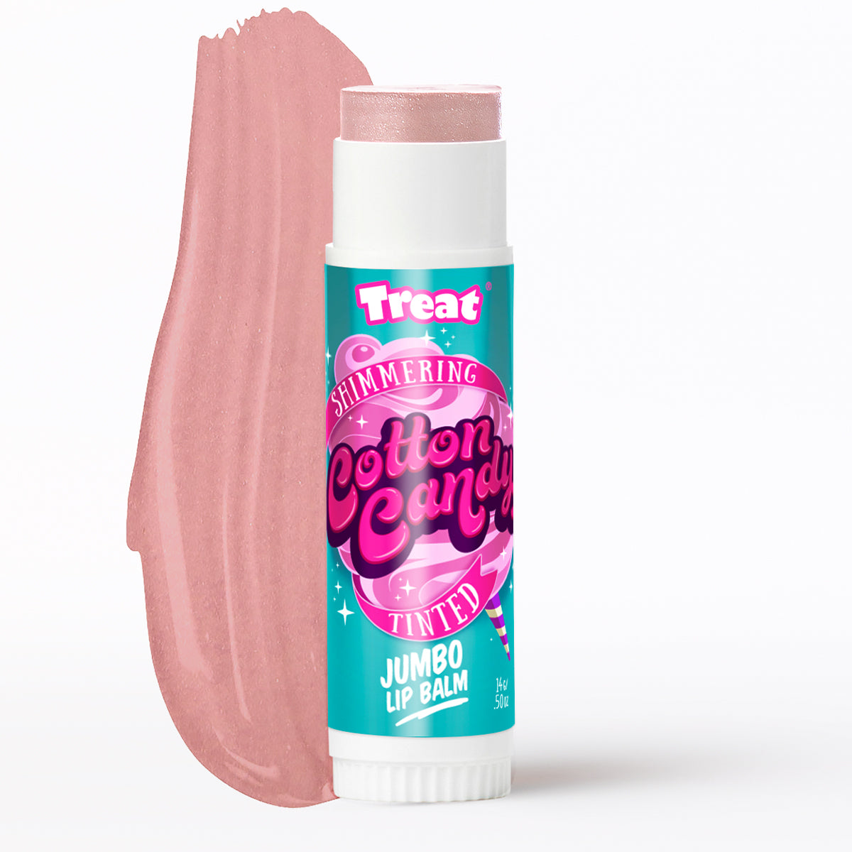 Shimmering Cotton Candy Tinted Jumbo Lip Balm