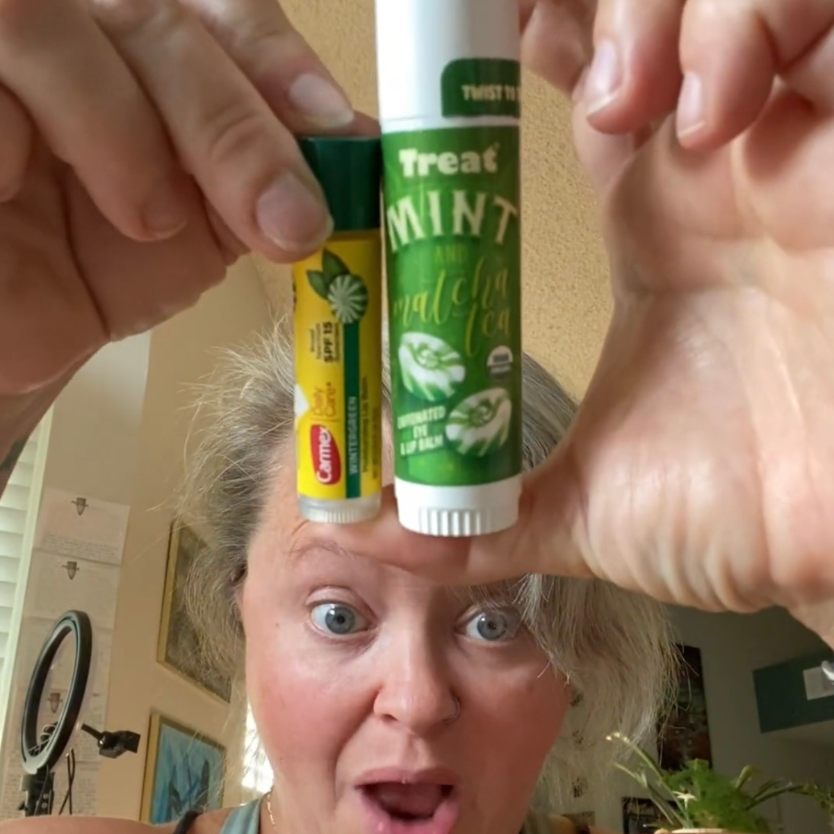 Mint & Matcha Tea Caffeinated Eye Lip Balm