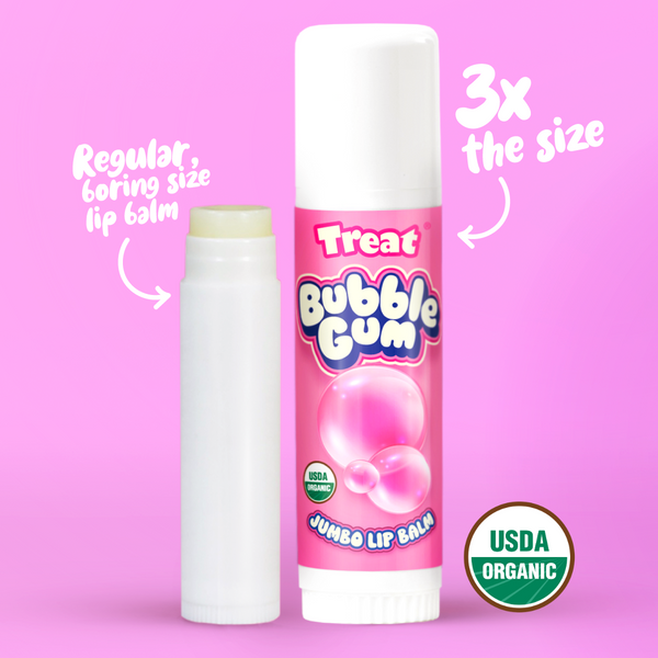 Bubble Gum Jumbo Organic Lip Balm