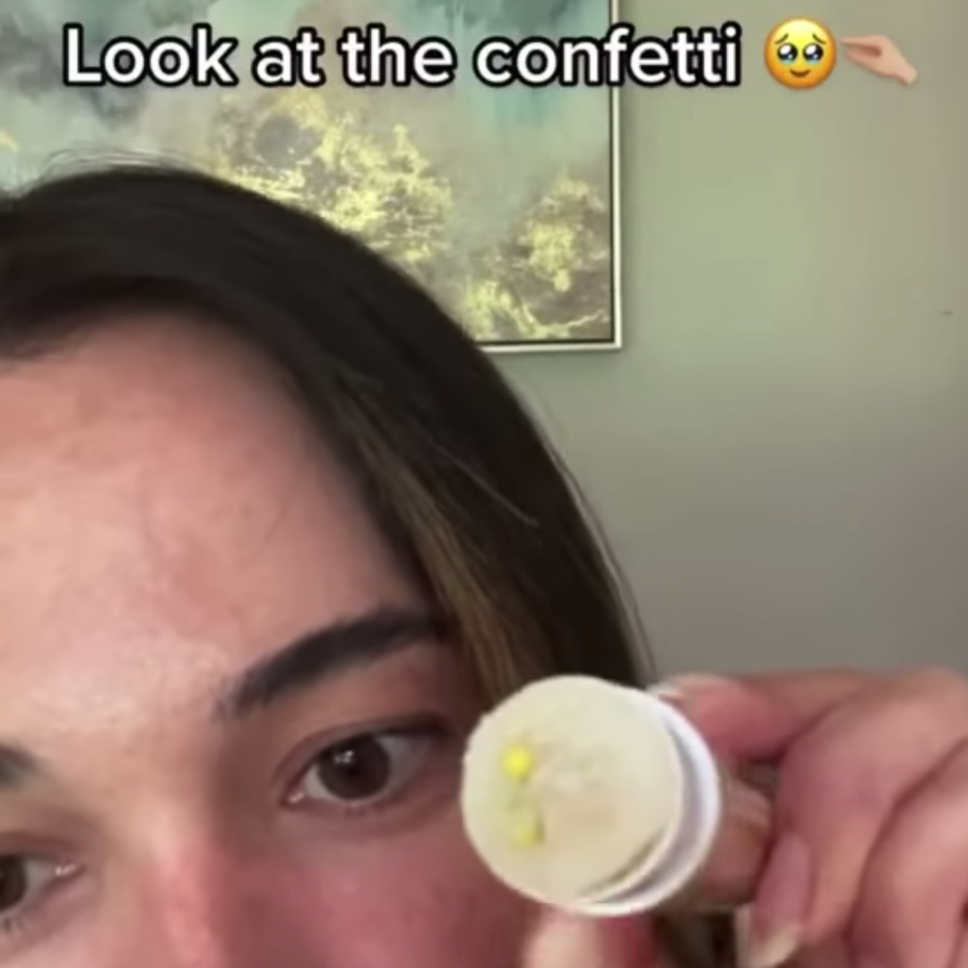 Birthday Cake Jumbo Organic Lip Scrub with Confetti Sprinkles