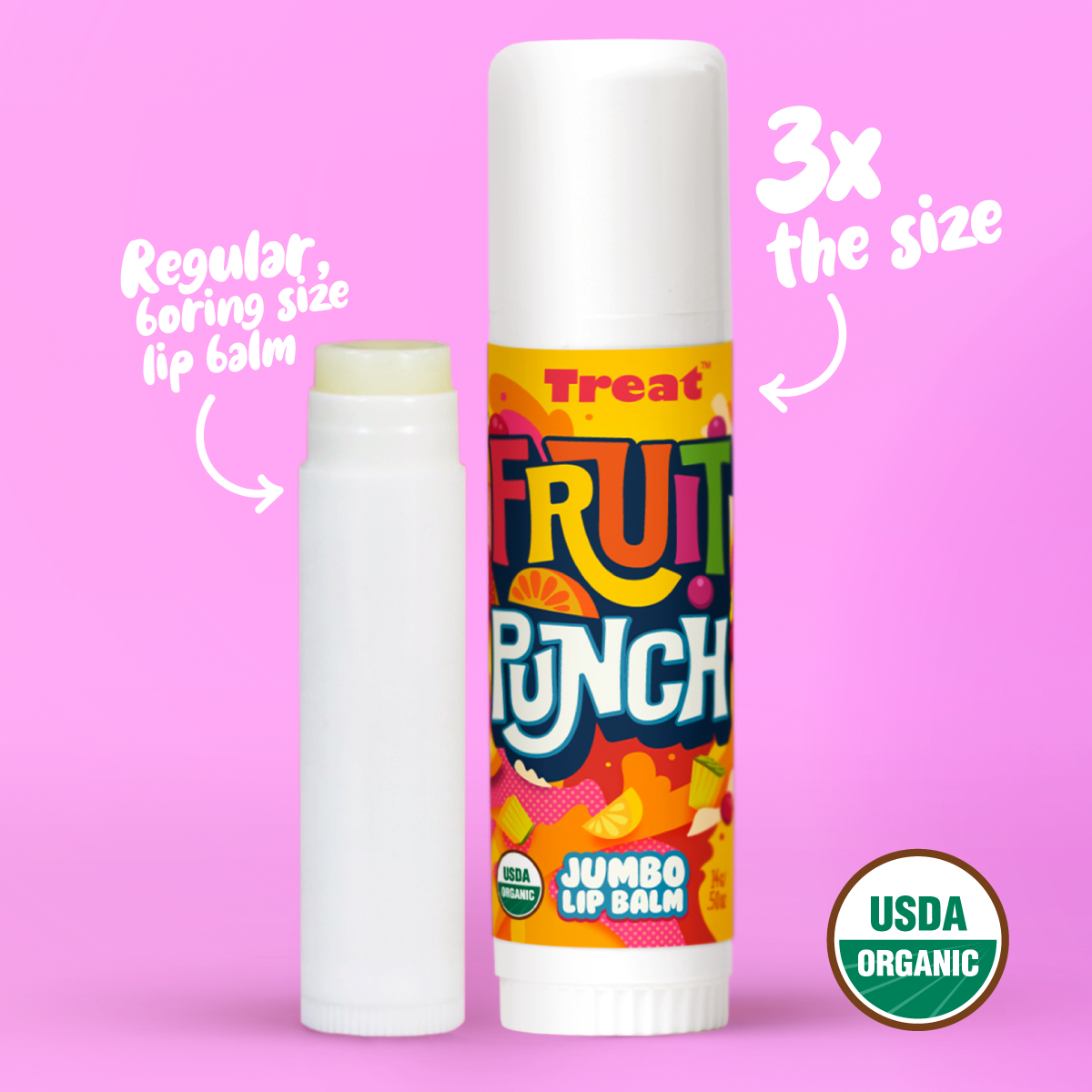 Fruit Punch Jumbo Organic Lip Balm