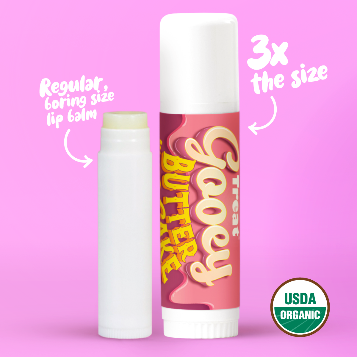 Gooey Butter Cake Jumbo Organic Lip Balm