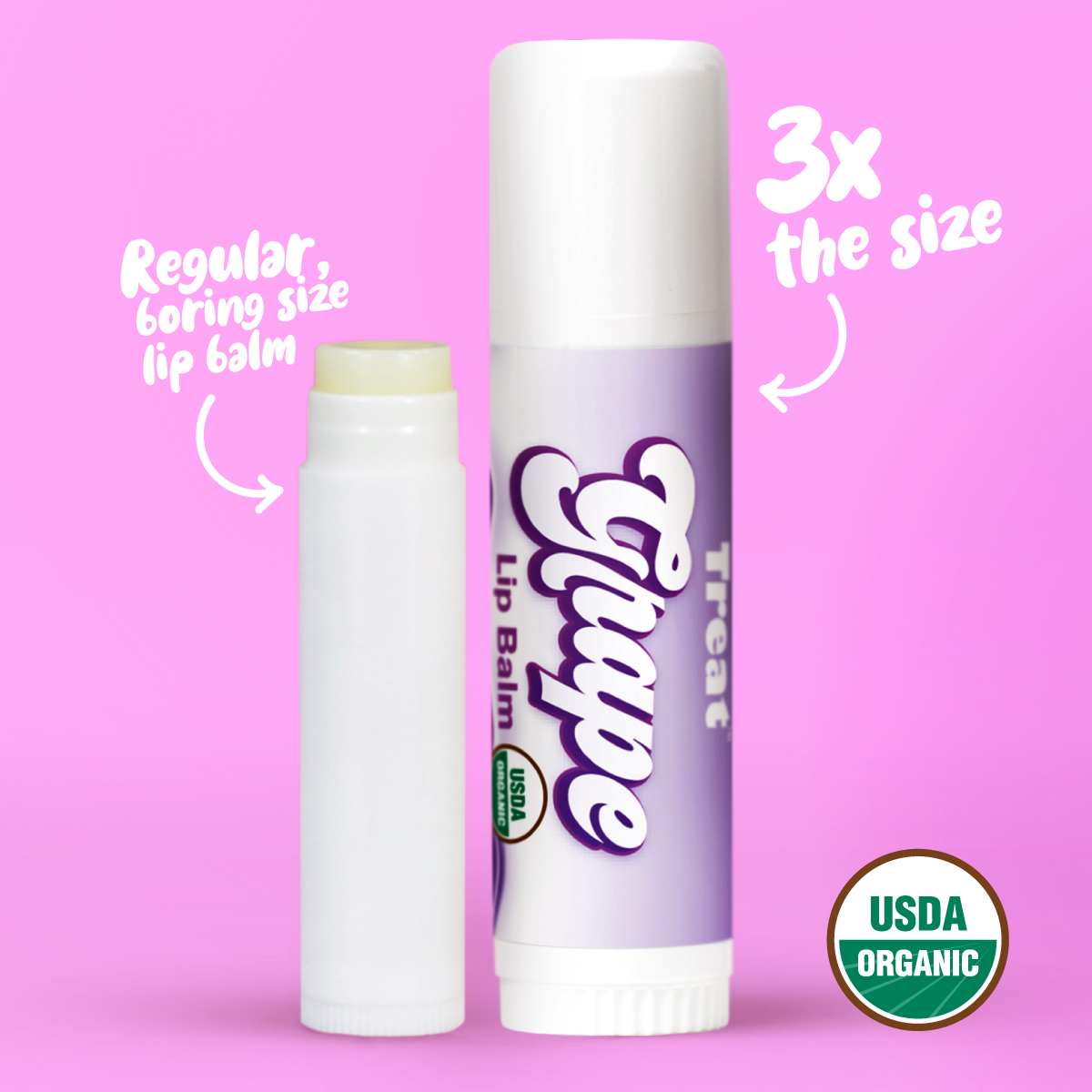 Grape Jumbo Organic Lip Balm