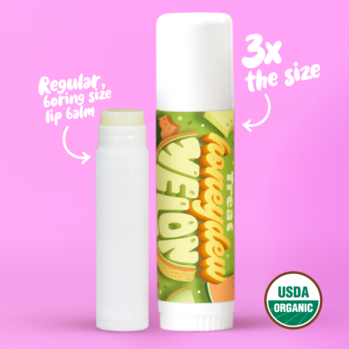 Honeydew Jumbo Organic Lip Balm 