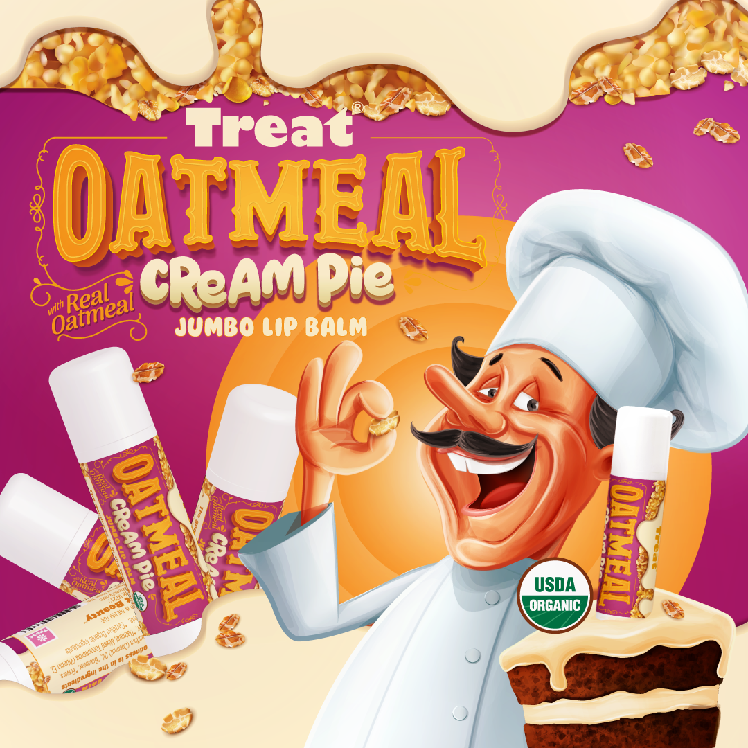 Oatmeal Cream Pie Jumbo Organic Lip Balm