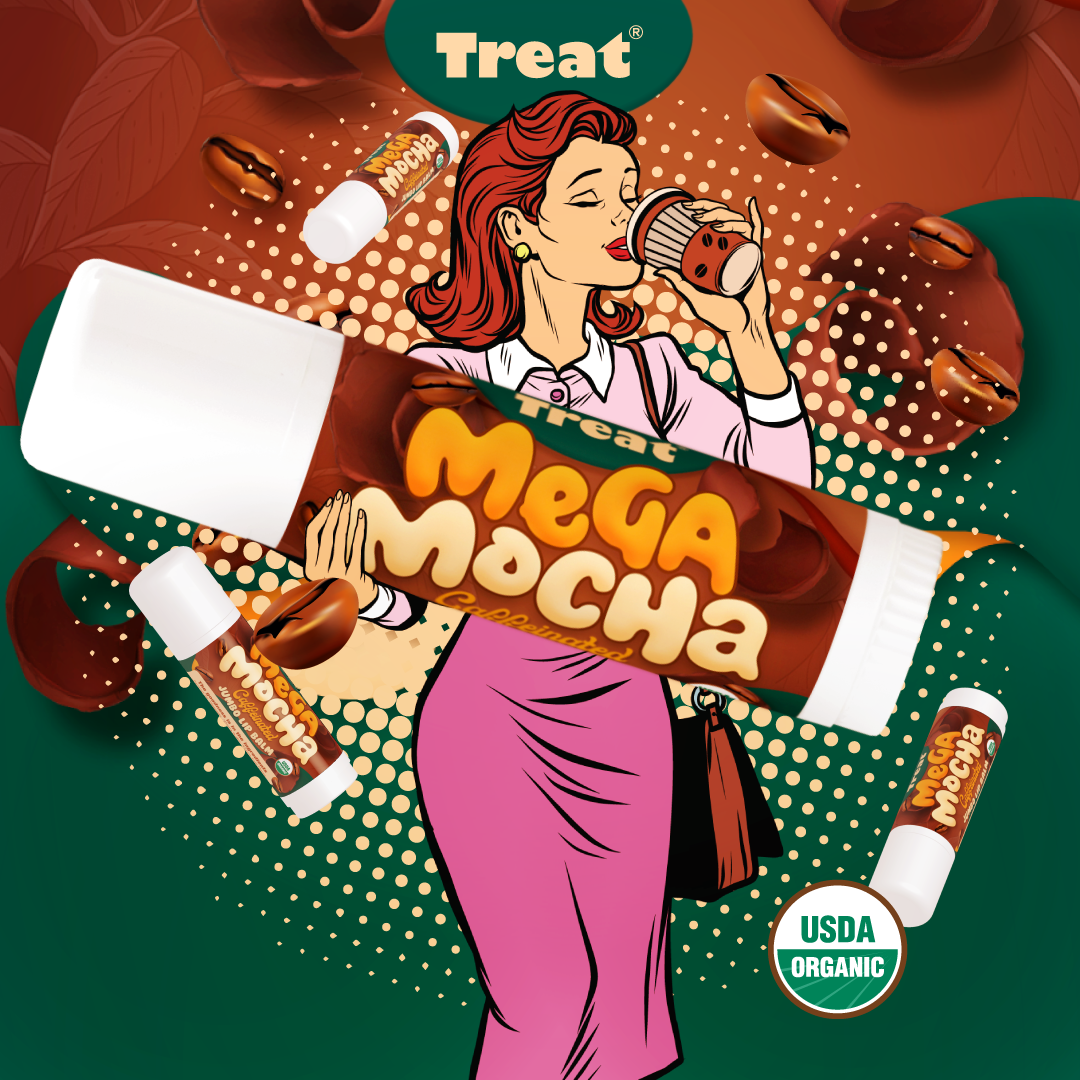 Mega Mocha jumbo organic lip balm 