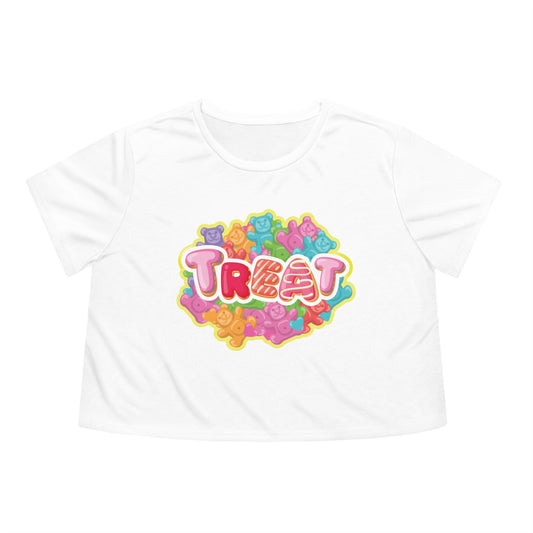 Treat Women's Gummy Bear Flowy Cropped Tee