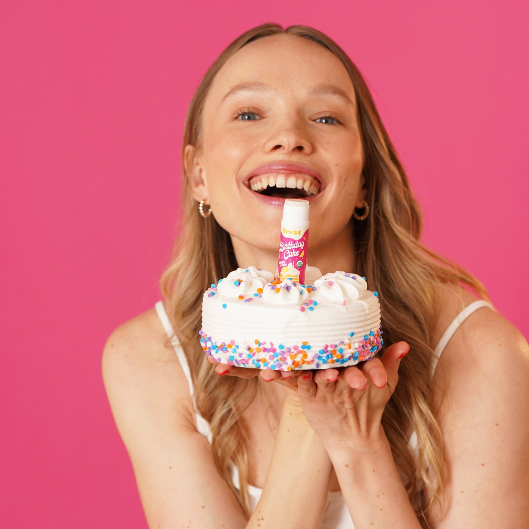 Lemon Buttercream Birthday Cake Jumbo Lip Balm 