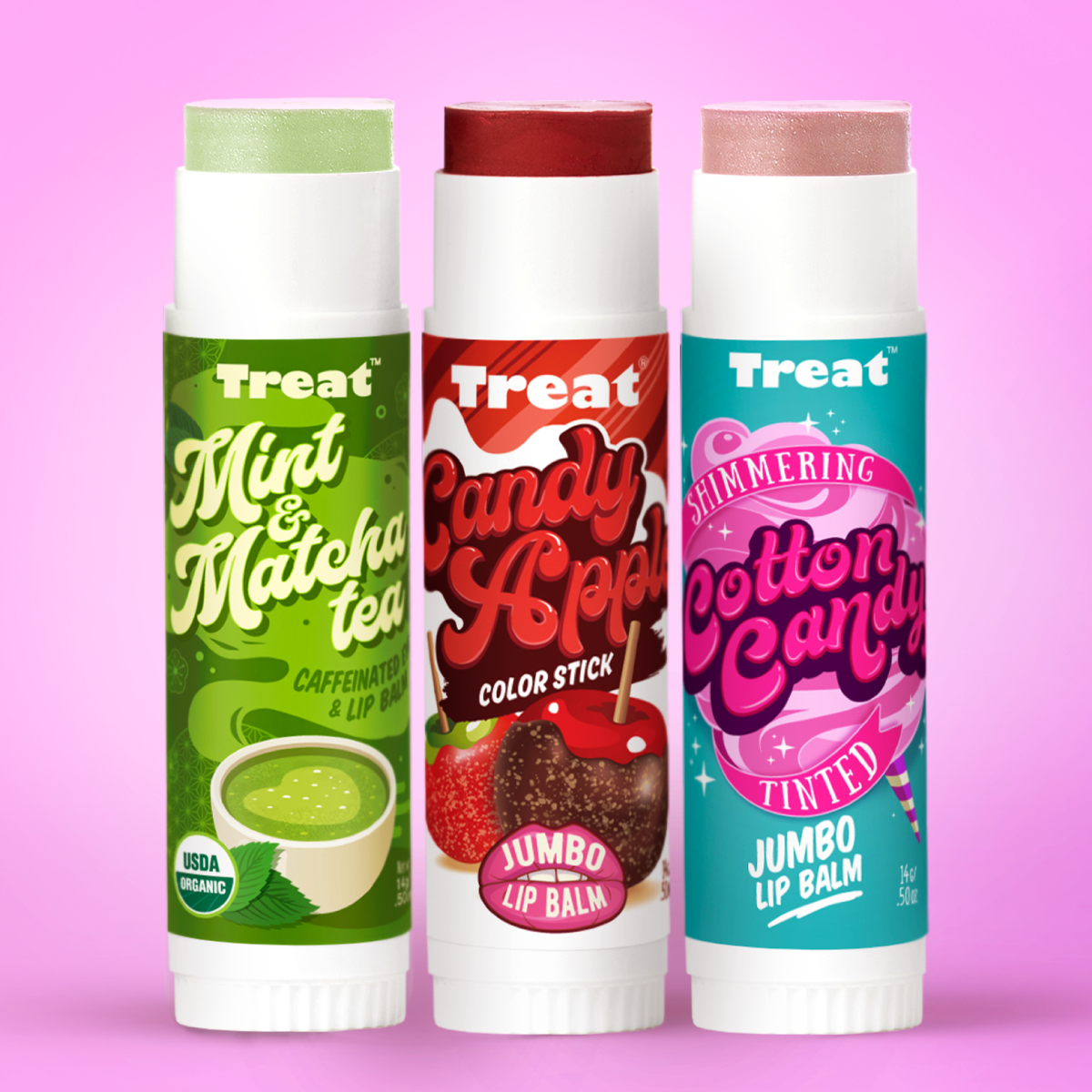 Treat Balm Trio - Your Makeup Bag in 3 Jumbo Balms