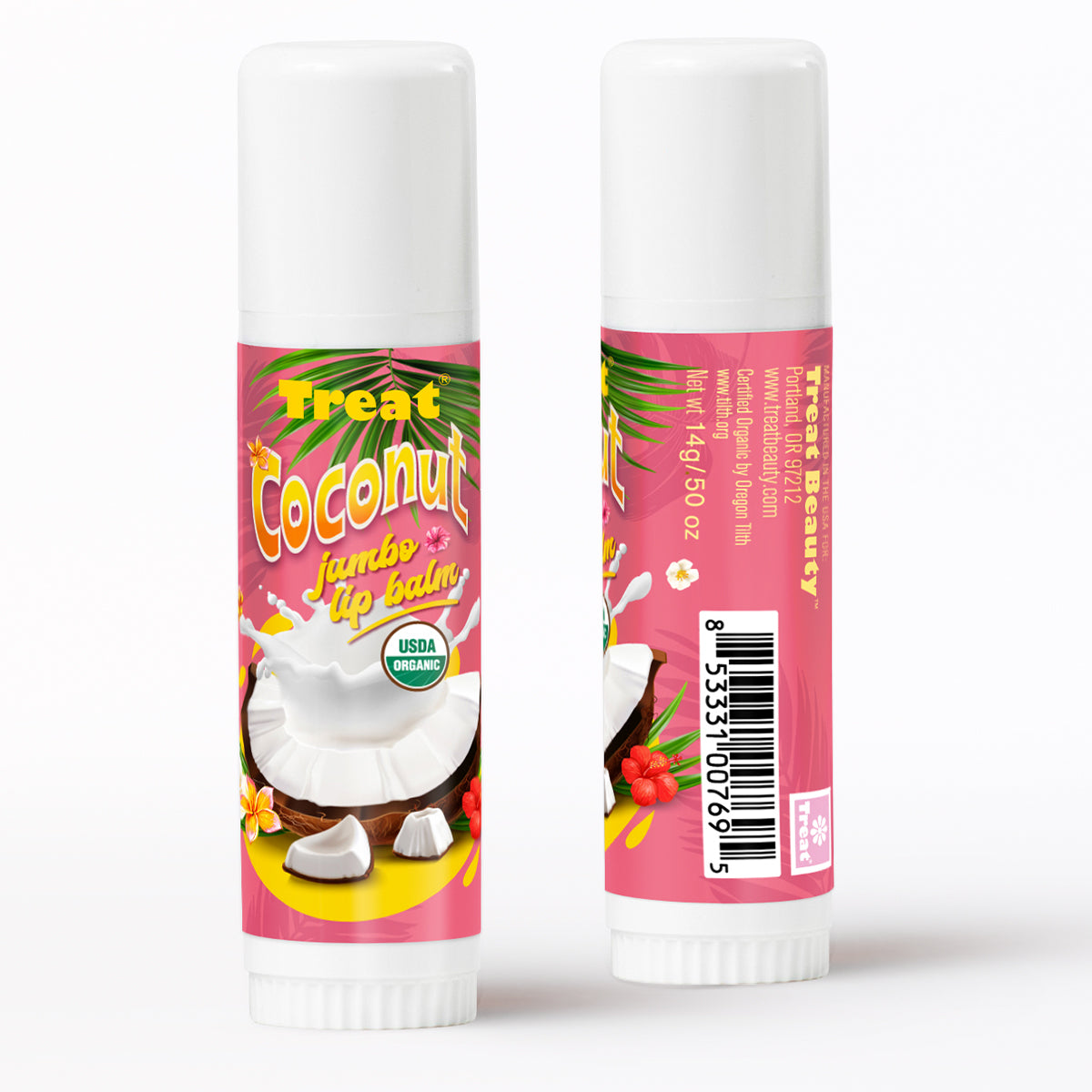 Coconut Jumbo Organic Lip Balm