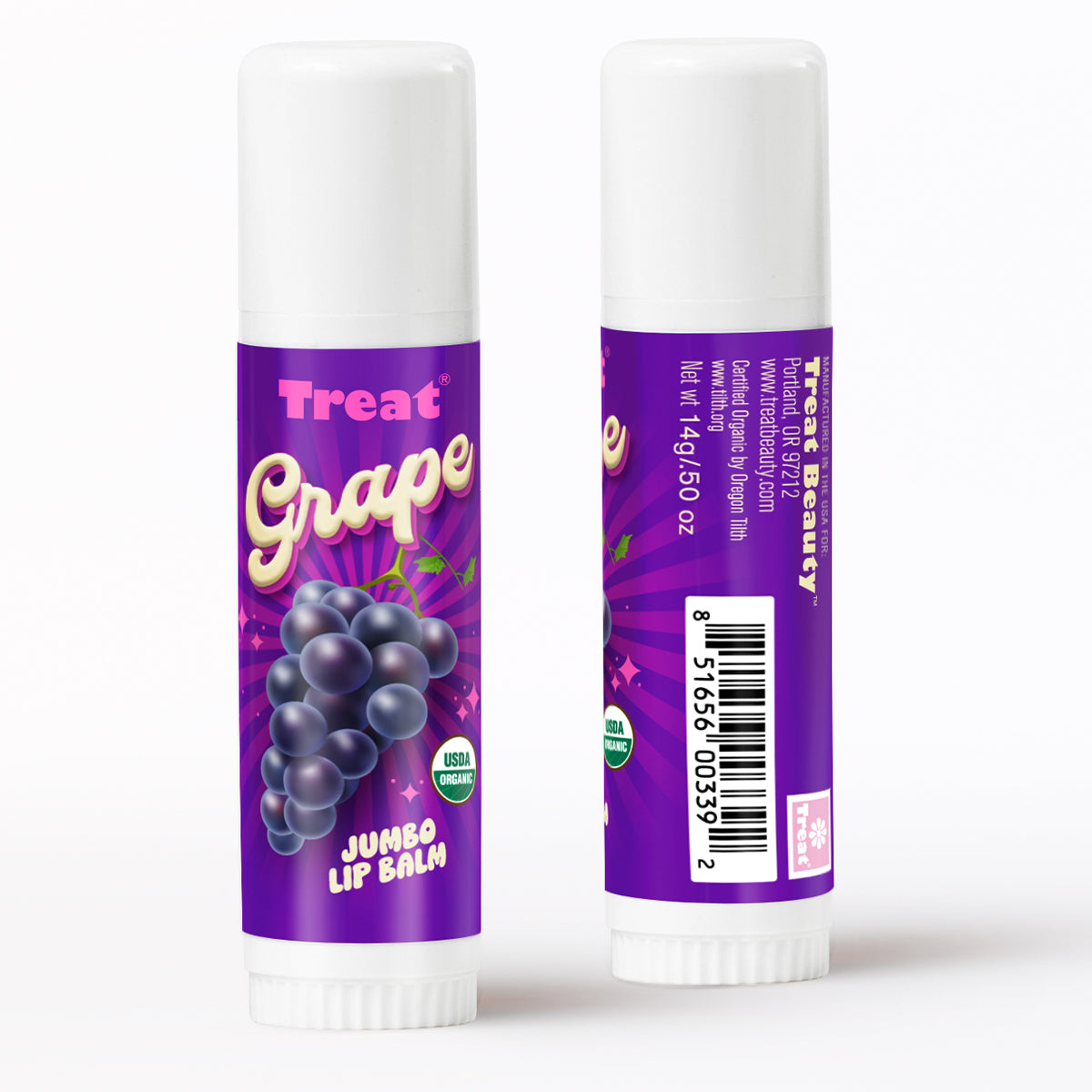 Grape Jumbo Organic Lip Balm