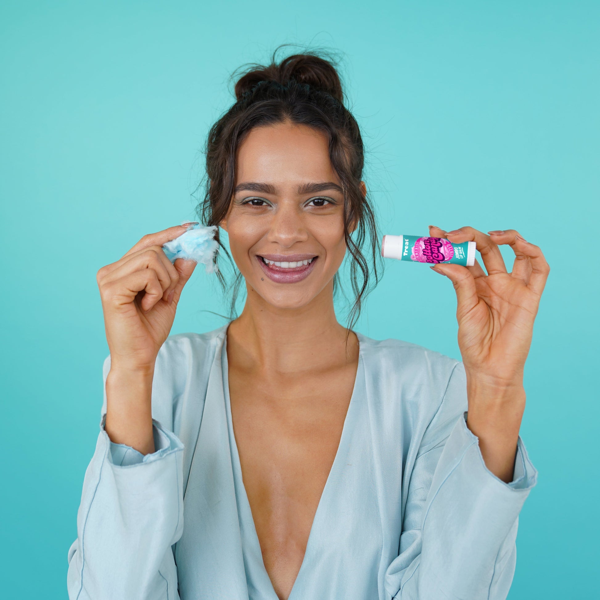 Shimmering Cotton Candy Tinted Jumbo Organic Lip Balm