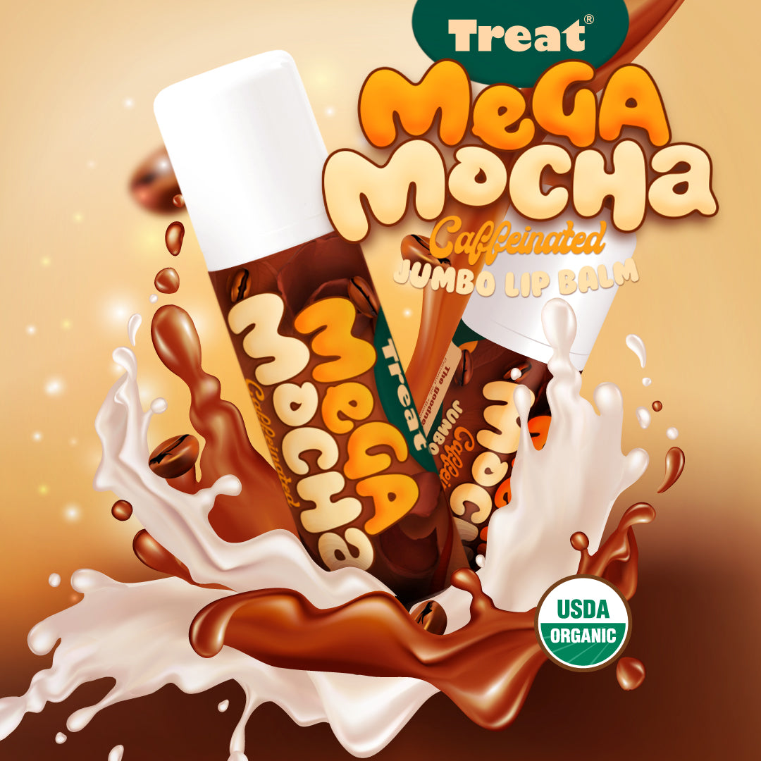 Mocha Caffeinated Jumbo Organic Lip Balm 