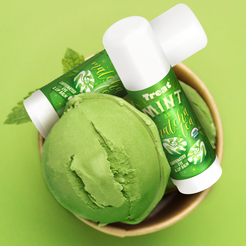 Mint & Matcha Tea Caffeinated Jumbo Organic Eye & Lip Balm