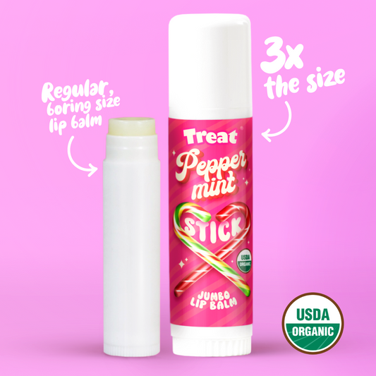 Peppermint Stick Jumbo Organic Lip Balm 