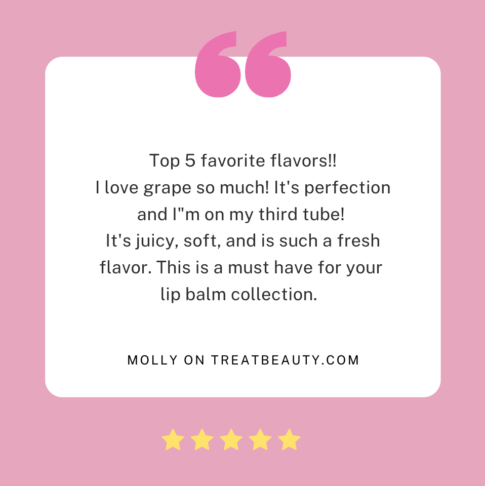 Grape Jumbo Organic Lip Balm Review