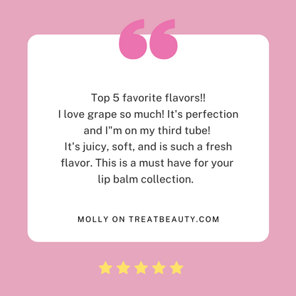 Grape Jumbo Organic Lip Balm Review