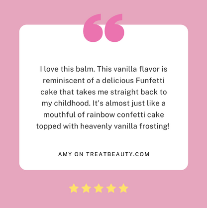 Confetti Cake Jumbo Organic Lip Balm Review