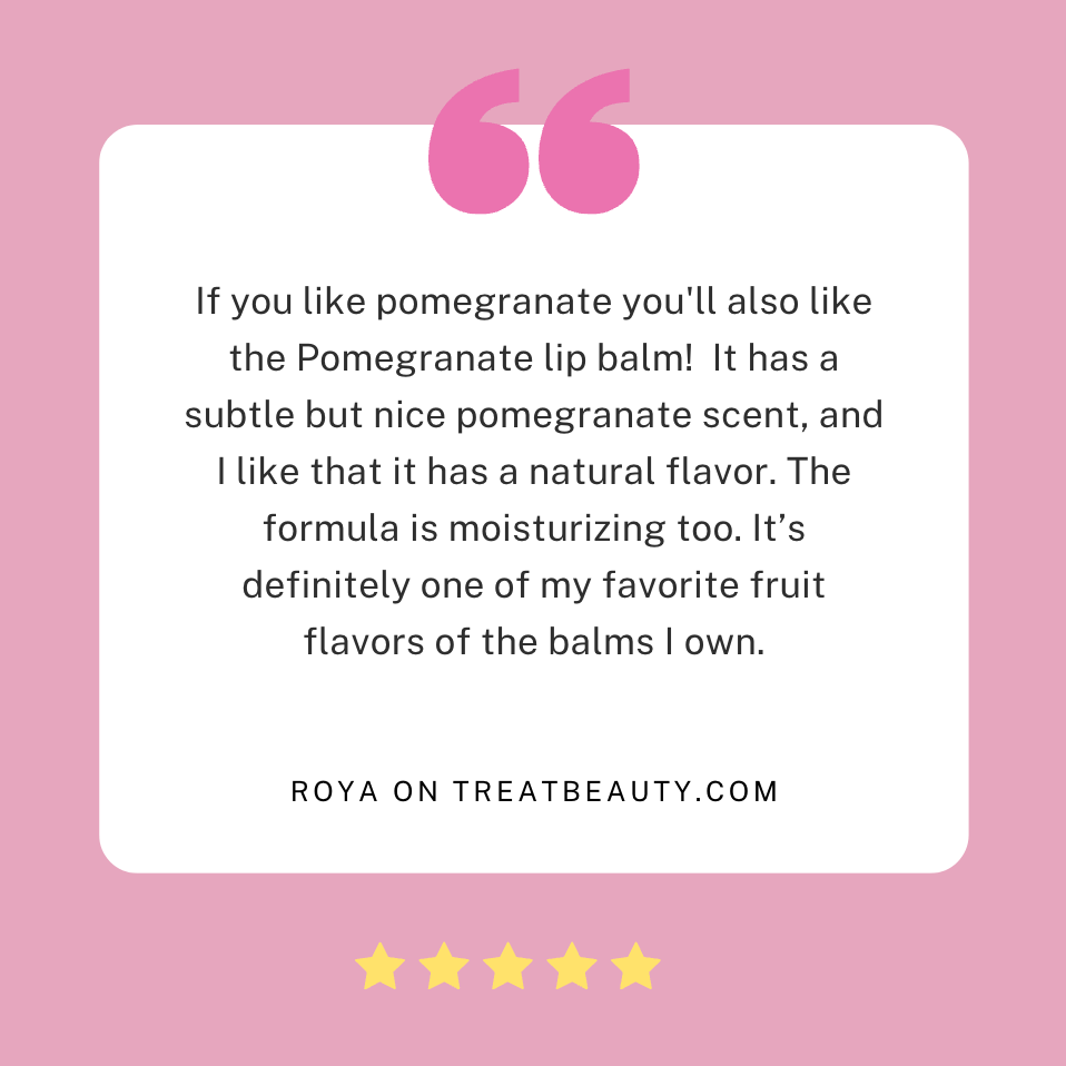 Pomegranate Jumbo Organic Lip Balm Review