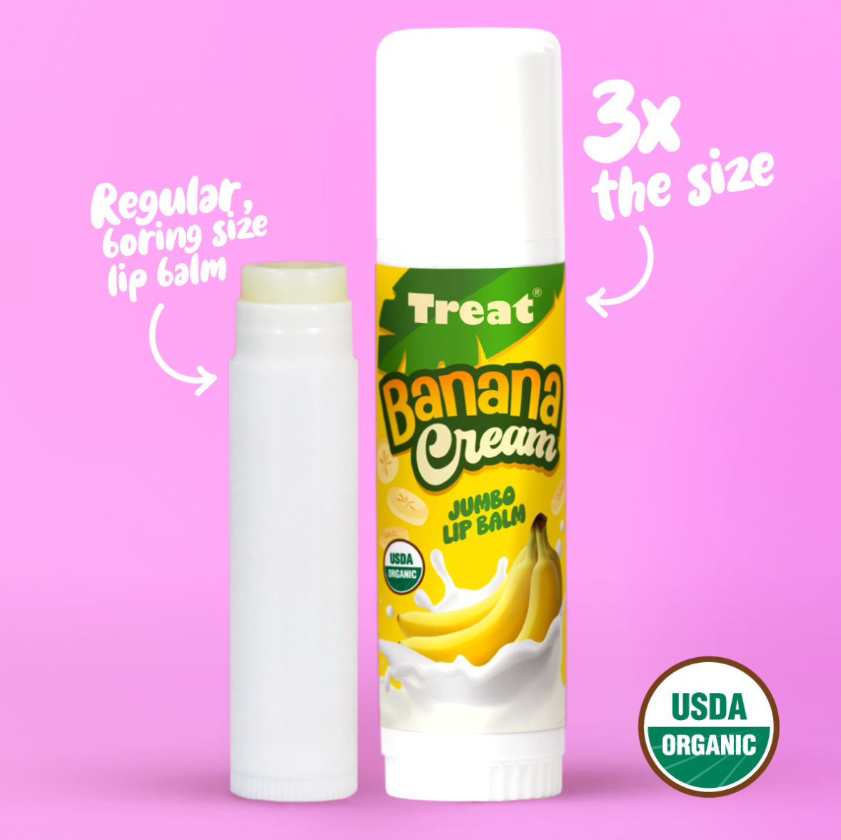 Banana Cream Jumbo Organic Lip Balm