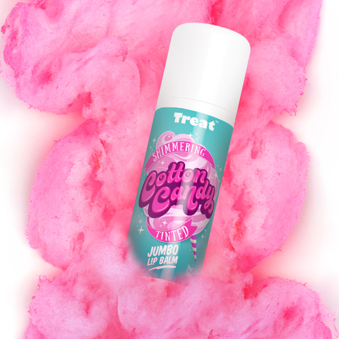 Shimmering Cotton Candy Tinted Jumbo Organic Lip Balm