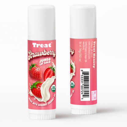 Strawberry Jumbo Organic Lip Balm