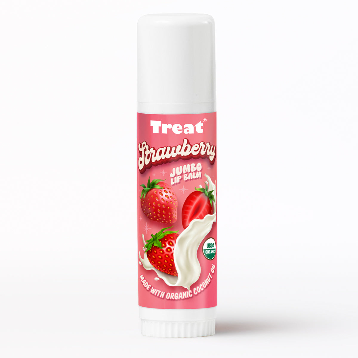 Strawberry Jumbo Organic Lip Balm