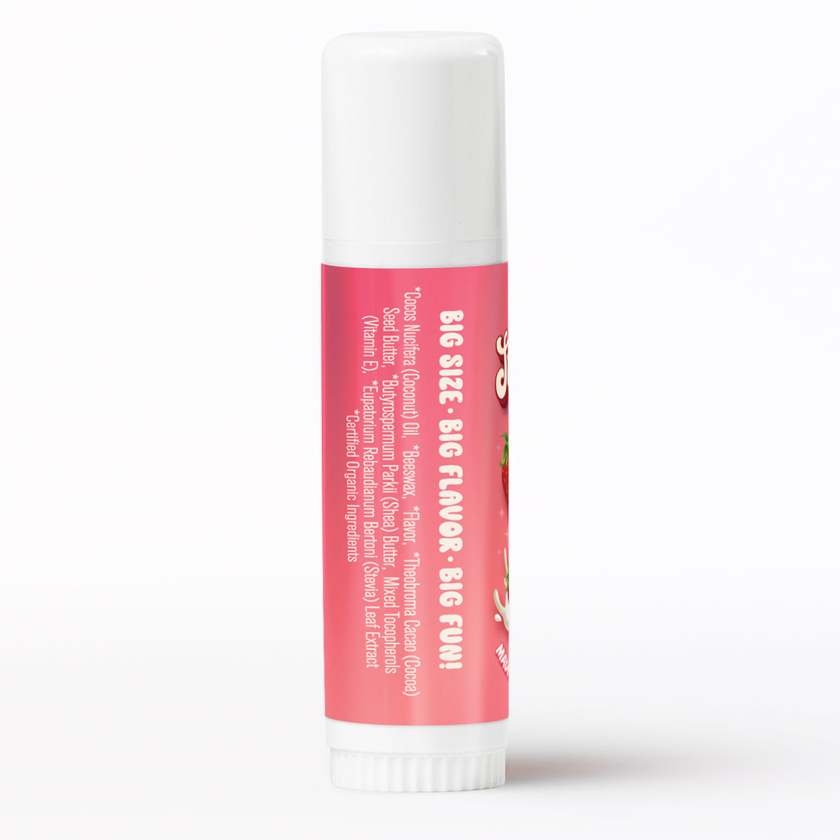 Strawberry Jumbo Organic Lip Balm