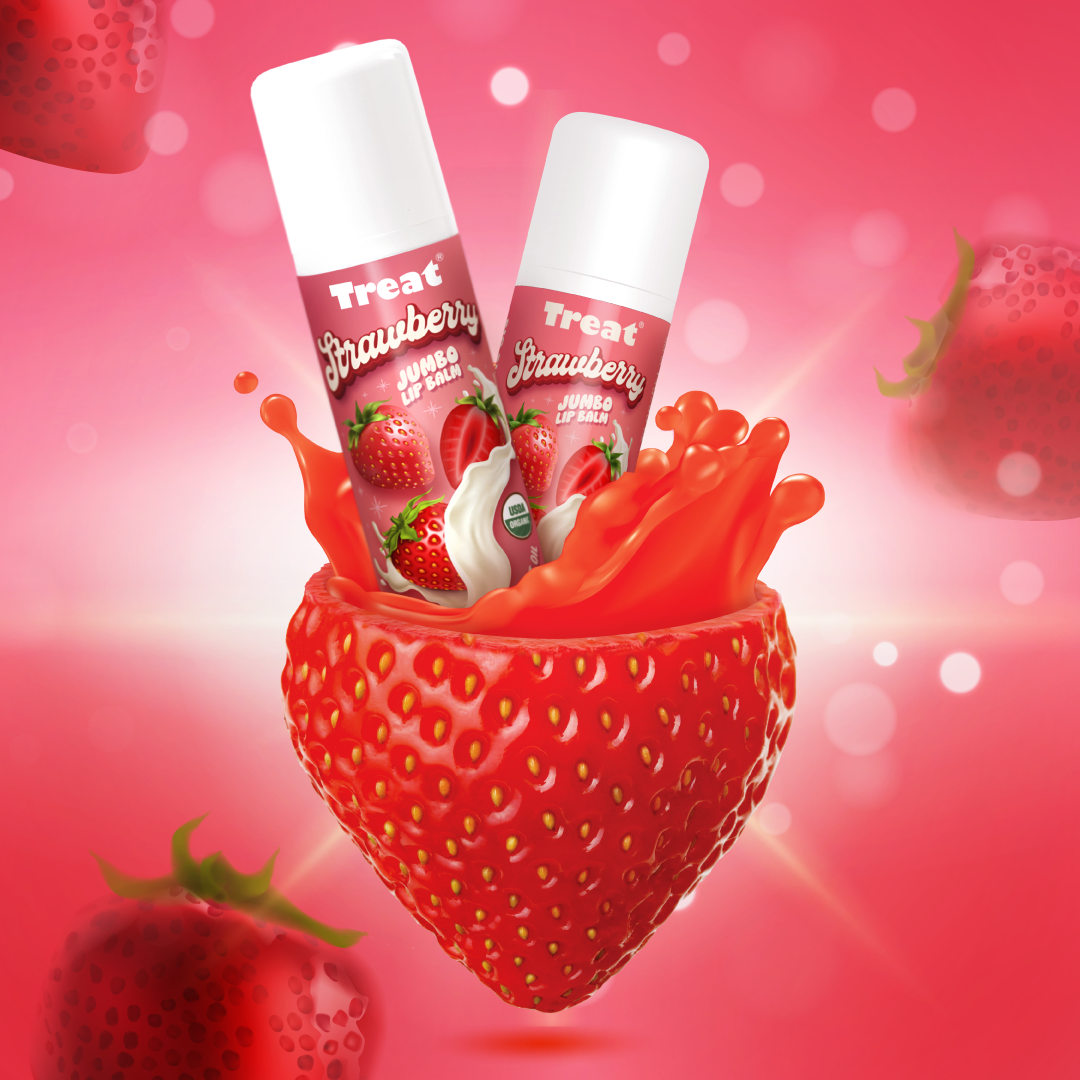 Strawberry Jumbo Organic Lip Balm