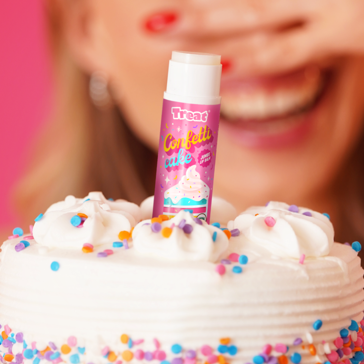 Confetti Cake Jumbo Organic Lip Balm