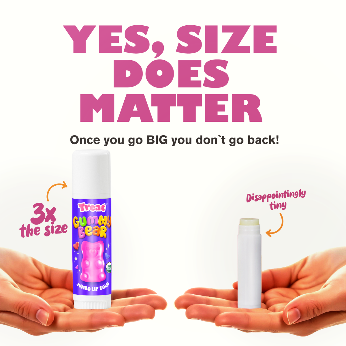 Gummy Bear Jumbo Organic Lip Balm