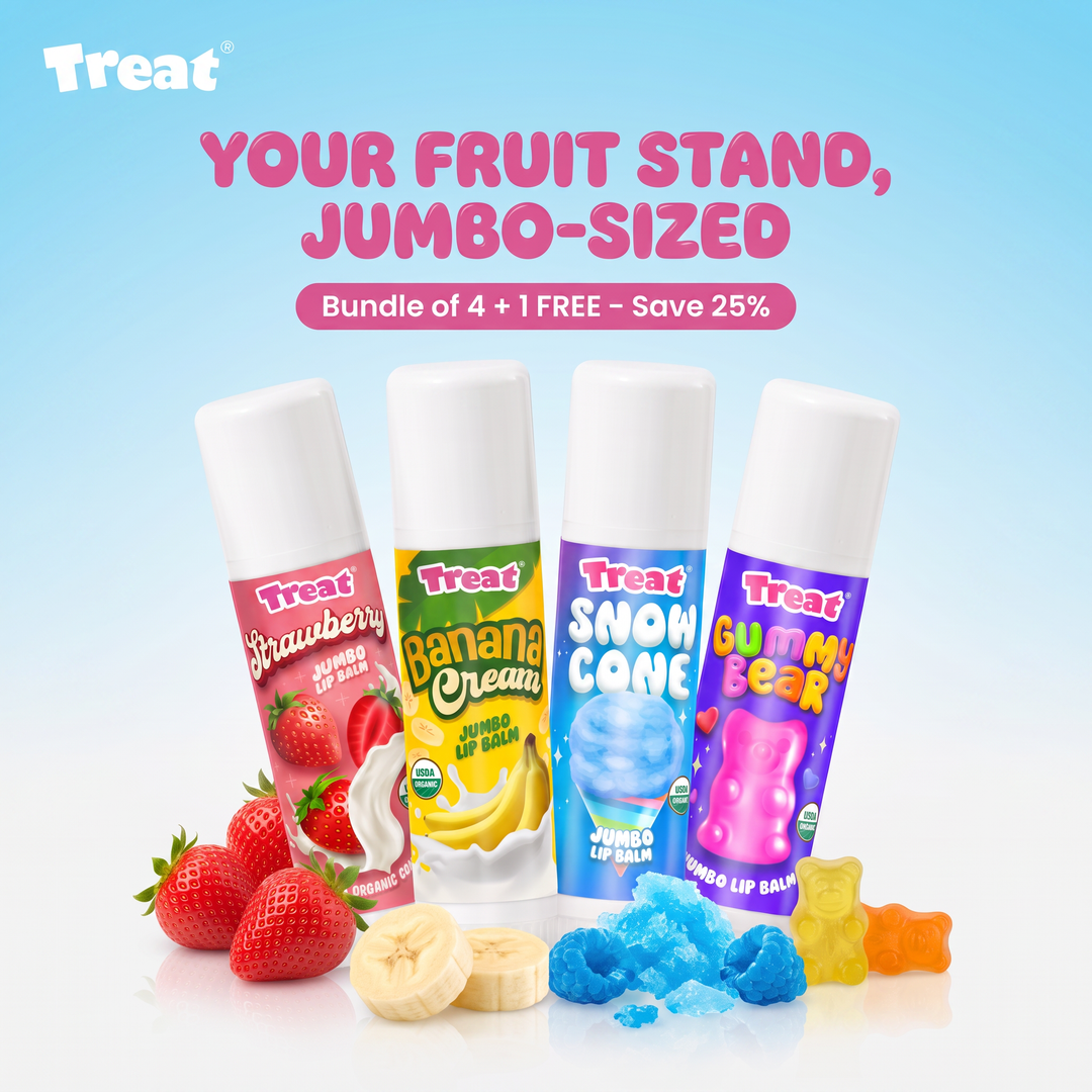 Fruit Lovers Jumbo Organic Lip Balm Bundle - Buy 3 get 1 FREE 