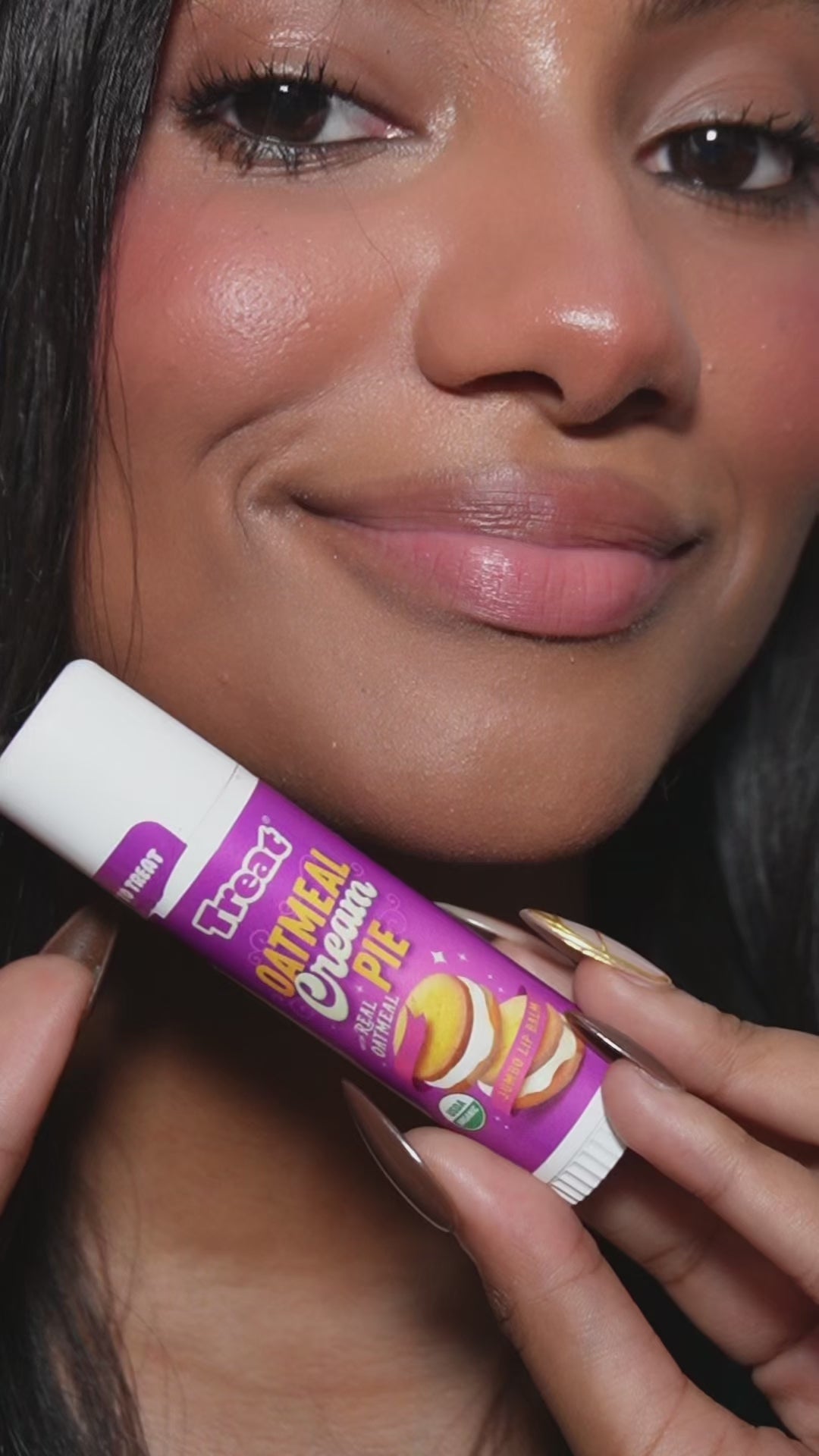 Oatmeal Cream Pie Jumbo Organic Lip Balm with Colloidal Oatmeal