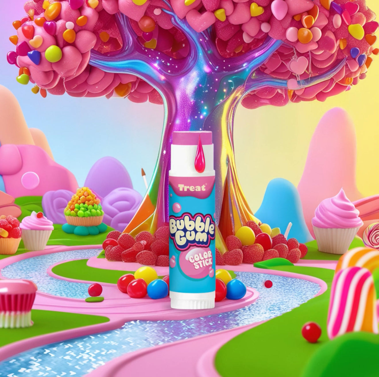 Bubble Gum Jumbo Color Stick 