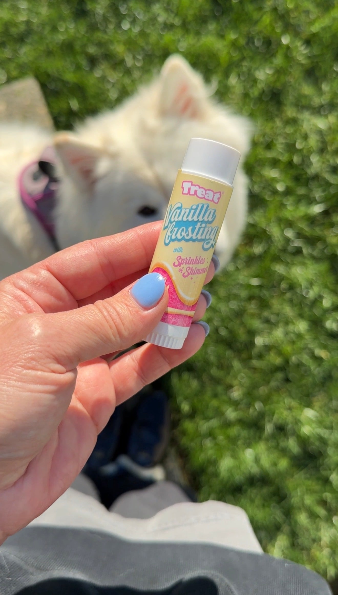 Vanilla Frosting Jumbo Lip Balm with Sprinkles of Shimmer – Treat