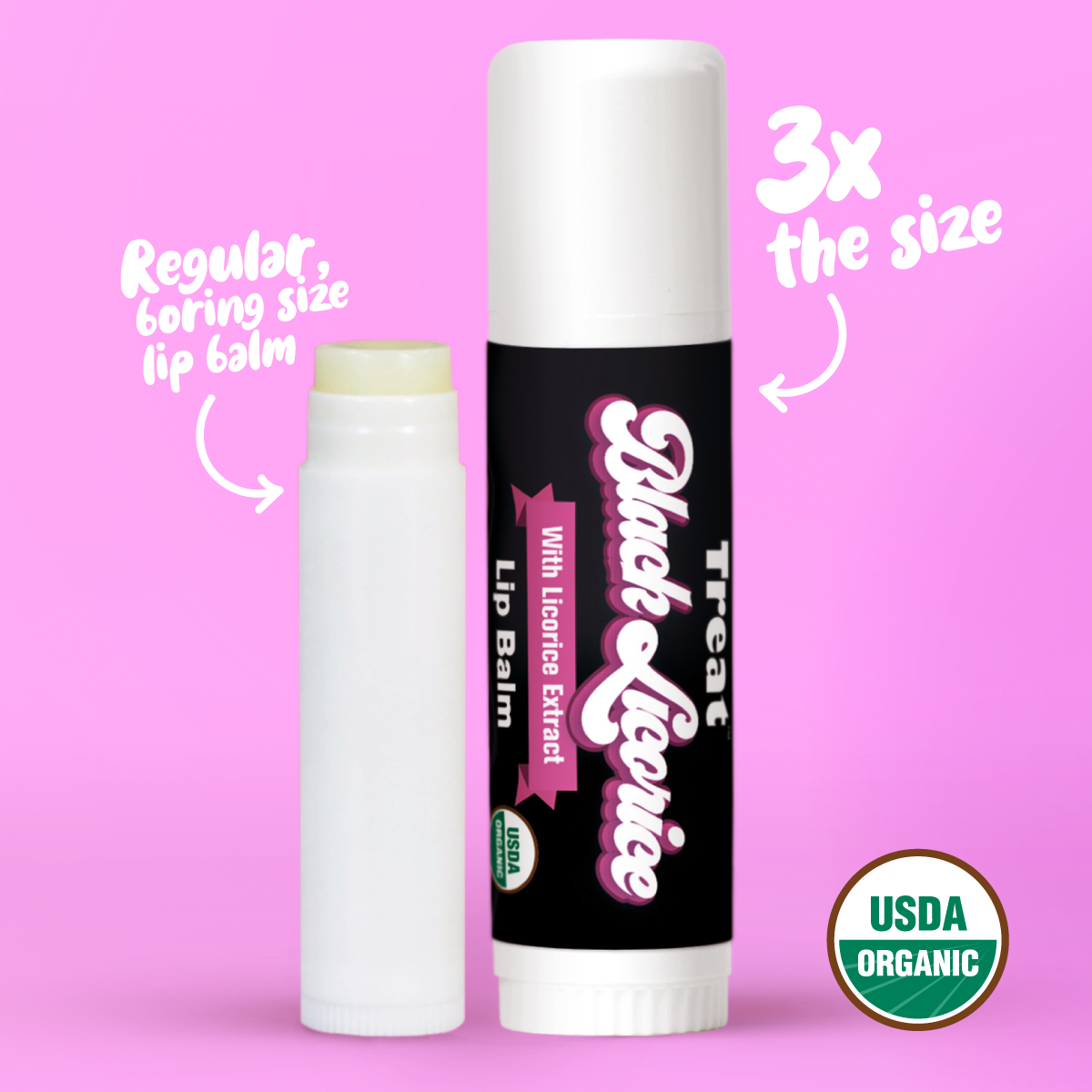 Black Licorice Jumbo Organic Lip Balm