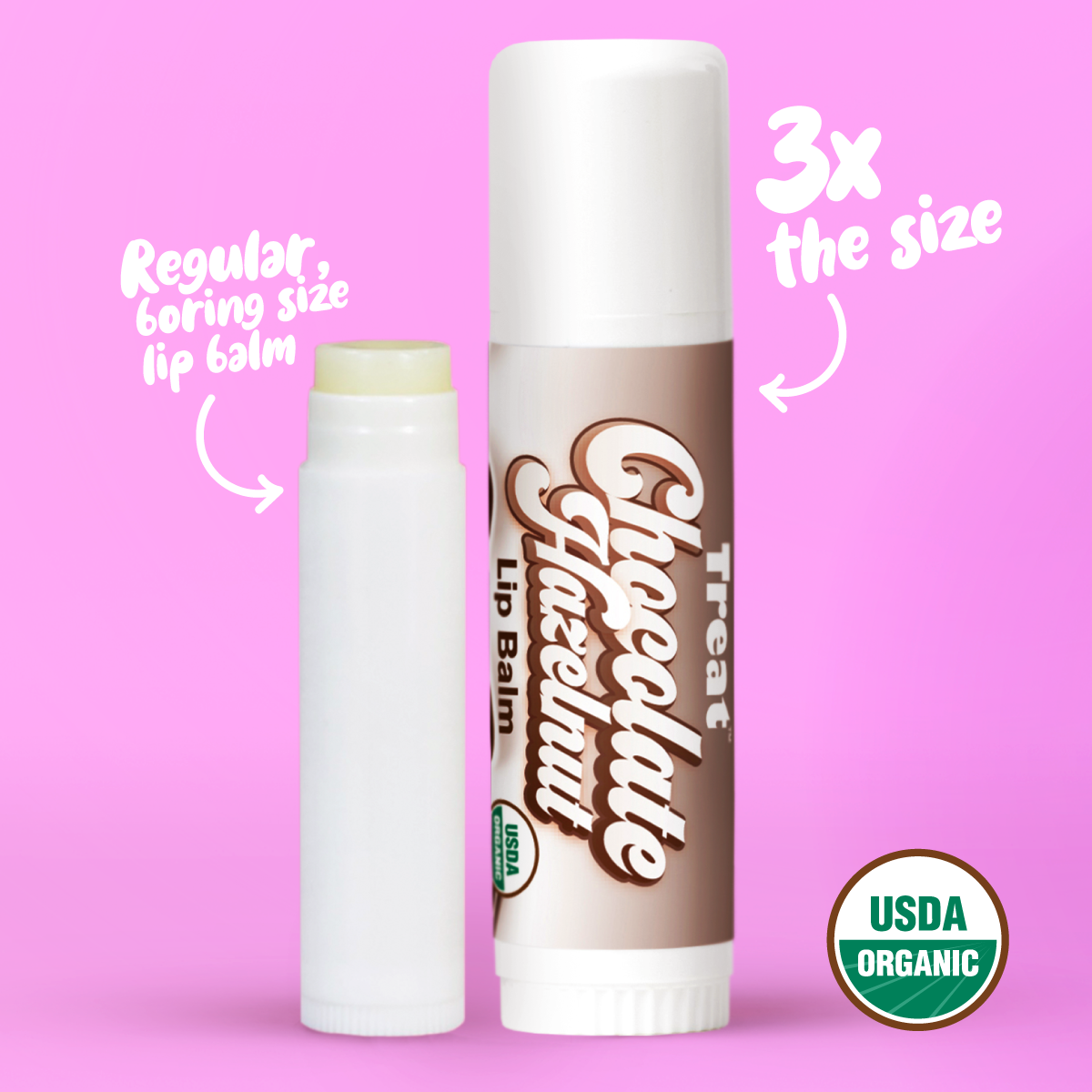 Chocolate Hazelnut Jumbo Organic Lip Balm
