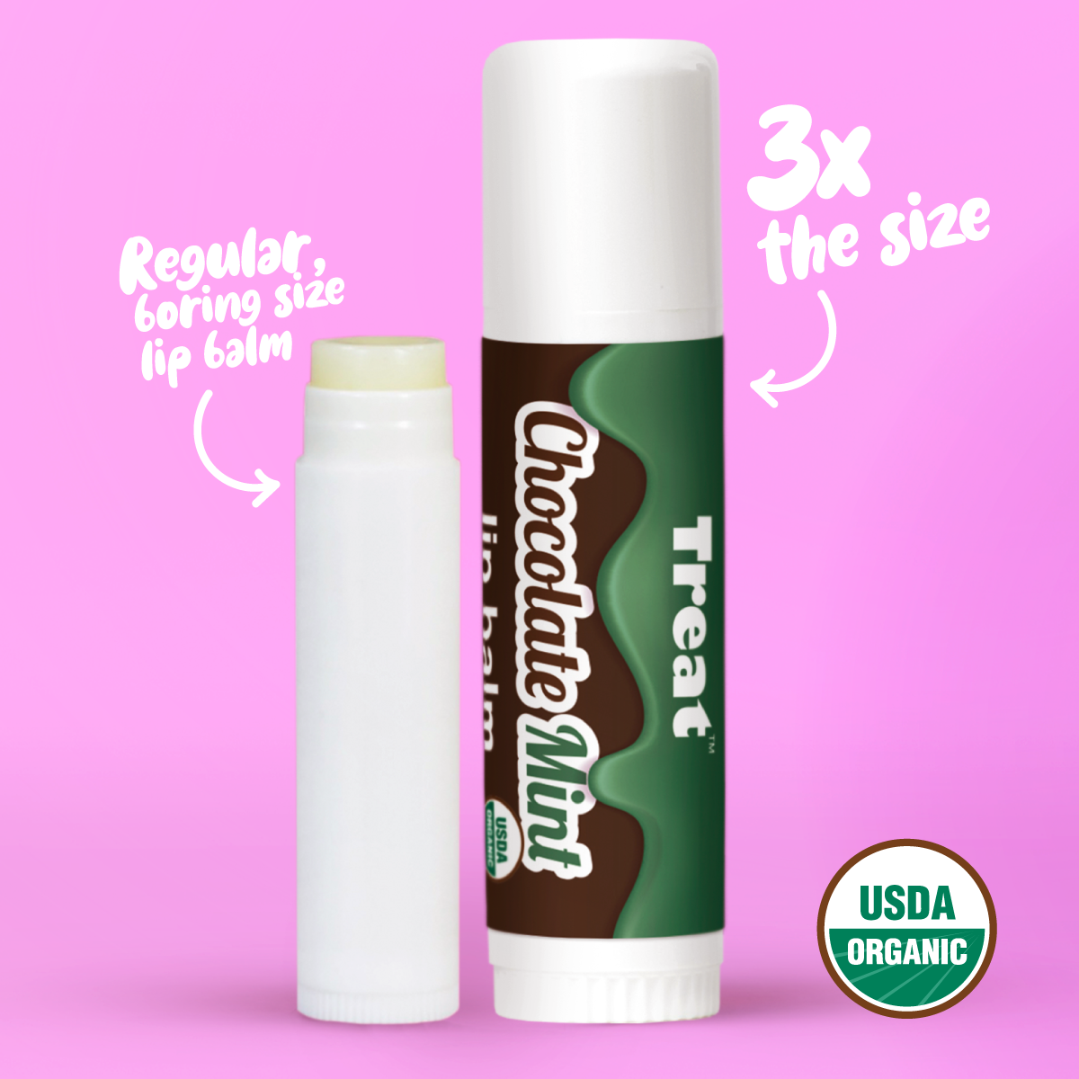 Chocolate Mint Jumbo Organic Lip Balm