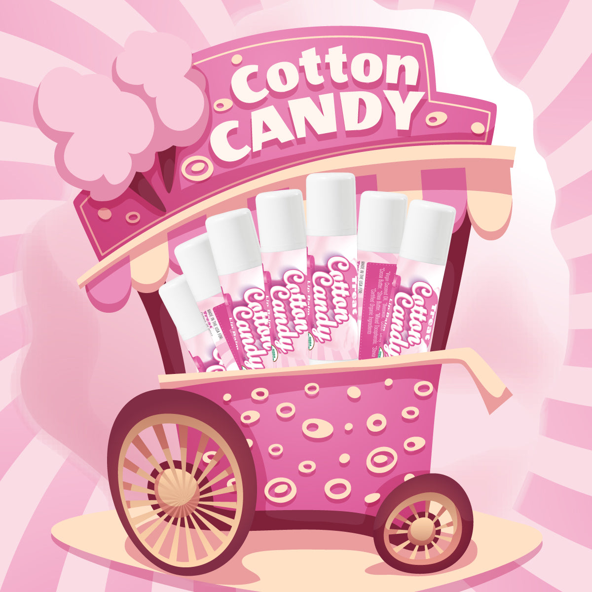 Cotton Candy Jumbo Lip Balm