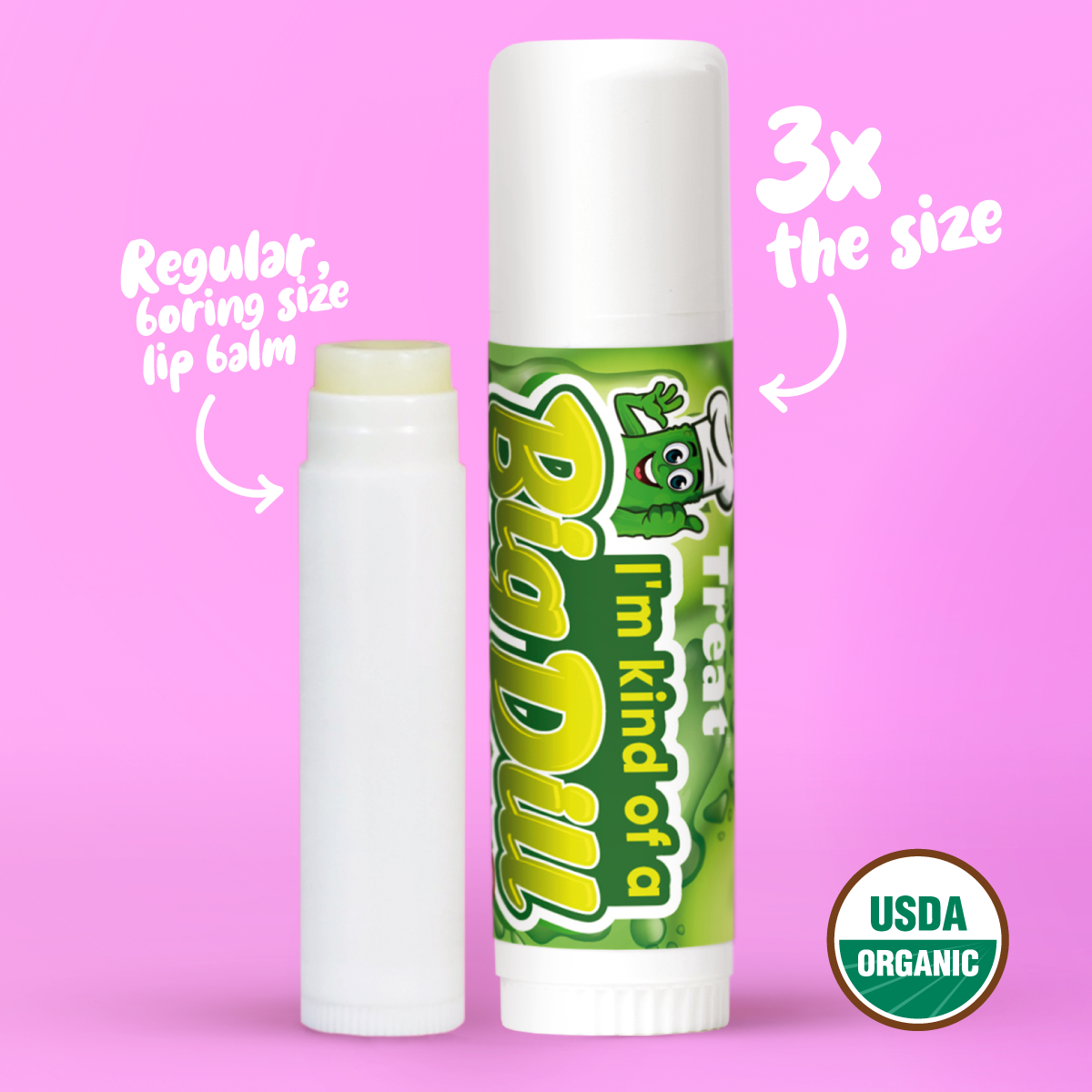 Big Dill Pickle Jumbo Organic Lip Balm