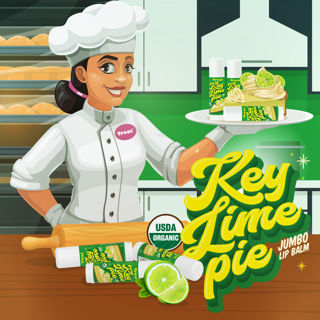 Key Lime Pie Jumbo Organic Lip Balm 