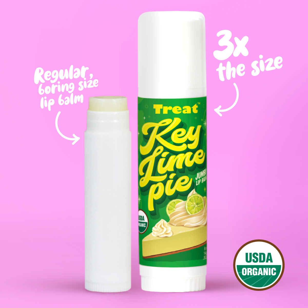 Key Lime Pie Jumbo Organic Lip Balm 