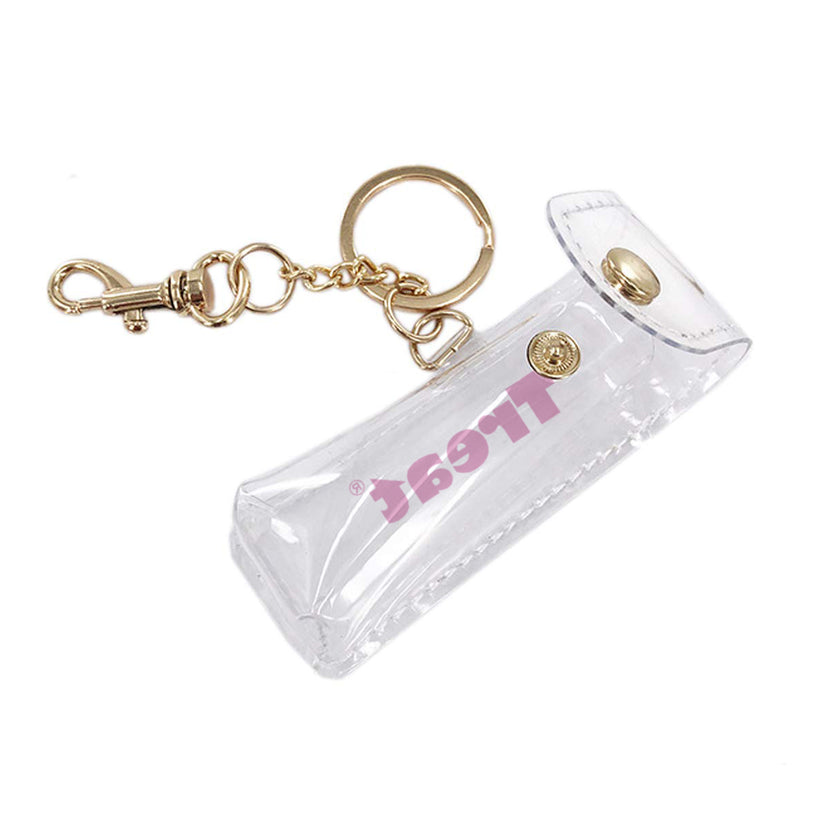 Jumbo Lip Balm Pouch with Keychain 1 balm carrier Treat Beauty